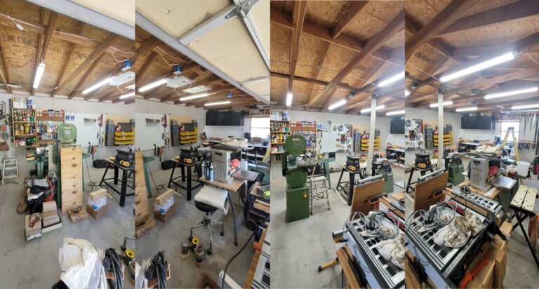 (Left) Client had more boxes, tools, and hardware piled and stacked around their shop. (Right) A4 Operations found a 'home' for all of our client's gear. This will allow our client to spend more time working on their projects, instead of looking for tools and spending more time than needed cleaning up after a project. Declutter & Organization Service. Nye County, Pahrump, NV, USA