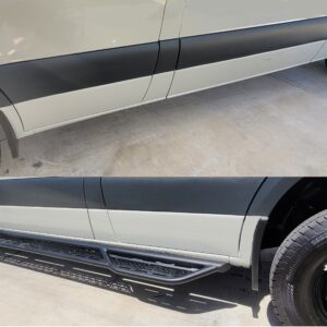 A4O assisted our customer with installing a set of these side steps on their work van. Handyworker Service. Kern County, Bakersfield, CA, USA